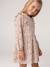 Short long-sleeved dress for girls ivory+vanilla 