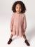 Polka Dot Dress in Cotton Gauze for Girls fir green+pecan nut+plum+sage green 