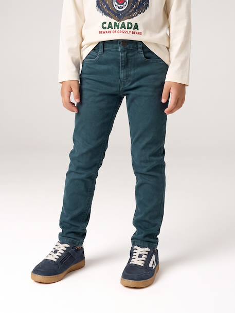 MEDIUM Hip, MorphologiK Slim Leg Coloured Trousers, for Boys beige+black+clay beige+night blue+petrol blue+rust+tomato red 