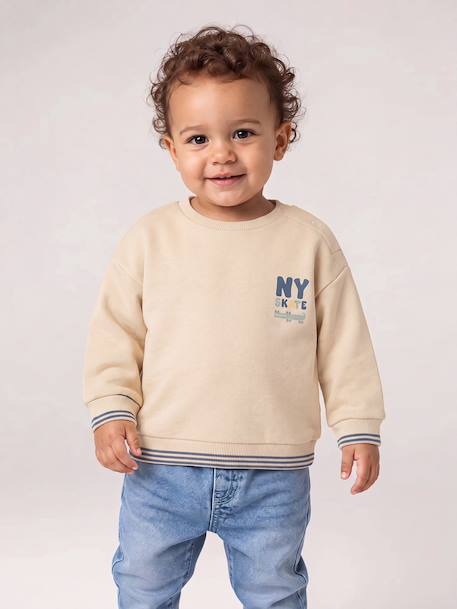 Sweatshirt and jeans set for baby boys vanilla 