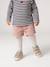 Corduroy Shorts for Baby Girls Camel+rosy 