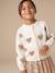 Buttoned cardigan with long sleeves for girls ecru 