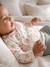 Newborn long-sleeved baby vest cappuccino+ecru+sage green 