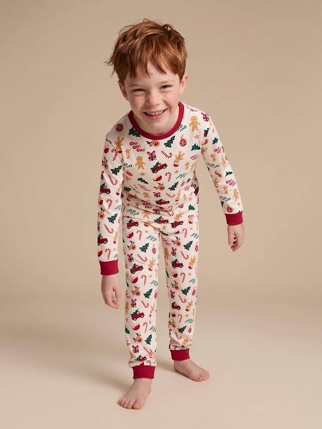 Christmas pyjamas for boys ecru 