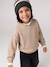 High-neck jumper for girls camel+old rose 