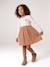2-in-1 long-sleeved dress for girls camel 