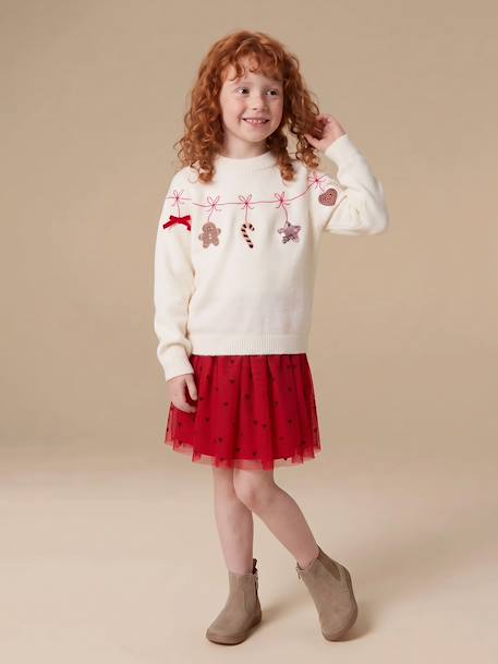 Tulle skirt for girls red 