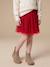 Tulle skirt for girls red 