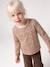 Long-sleeved T-shirt for girls blush+vanilla 