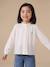 Cotton Gauze Shirt for Girls chambray blue+ecru+gold+mauve+printed white 