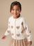 Buttoned cardigan with long sleeves for girls ecru 
