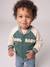 Zip-up teddy jacket for baby emerald green 