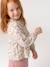 Printed blouse for girls anthracite+vanilla 