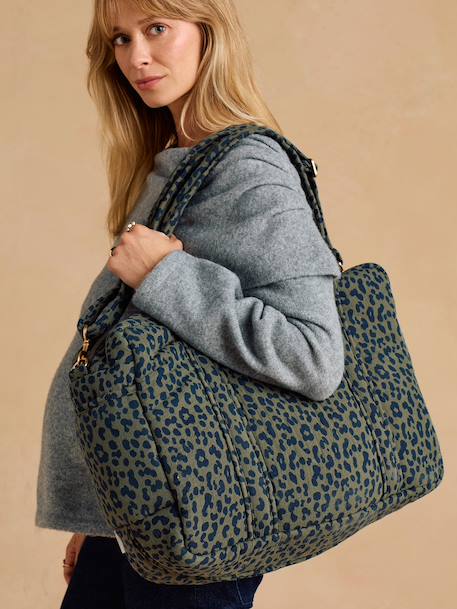 Leopard 24 or 48-Hour Changing Bag, ENVIE DE FRAISE beige+khaki 