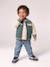 Zip-up teddy jacket for baby emerald green 