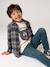 Chequered Flannel Shirt for Boys camel+chequered green+chequered navy blue+English green+night blue+slate blue 