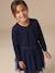 Dress and cardigan set for girls navy blue 