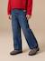 Wide-Leg Jeans, Frayed Hems, for Girls bleached denim+deep blue+grey+stone 
