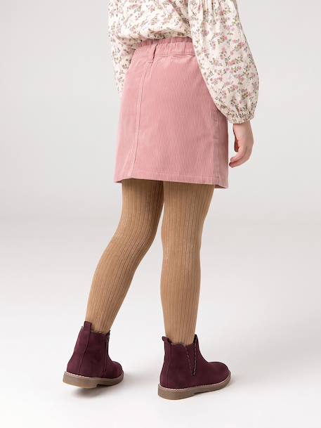 Skort for girls camel+mauve+navy blue 