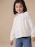 Cotton Gauze Shirt for Girls chambray blue+ecru+gold+mauve+printed white 
