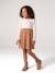 2-in-1 long-sleeved dress for girls camel 
