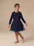 Dress and cardigan set for girls navy blue 