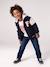 Teddy jacket with detachable hood for boys navy blue 