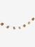 Wooden house LED fairy lights beige 