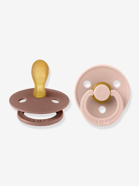 Set of 2 BIBS Colour Dummies, Size 2, from 6 to 18 Months beige+terracotta 