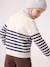 Jumper for girls ecru+navy blue 