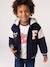 Teddy jacket with detachable hood for boys navy blue 