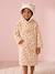 Fleece blanket poncho for girls ecru 