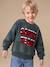 Christmas sweatshirt for boys dark green 