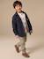 Long-sleeved lined shirt for boys marl grey 