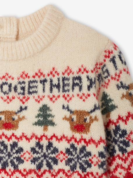Christmas jumper for baby Family Capsule red 