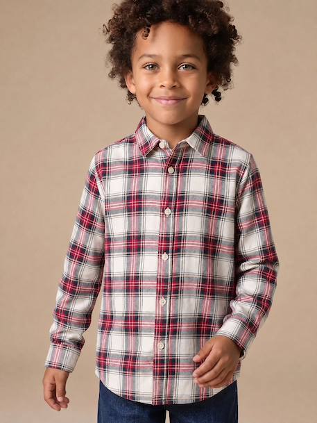 Shirt with bow tie for boys ecru 