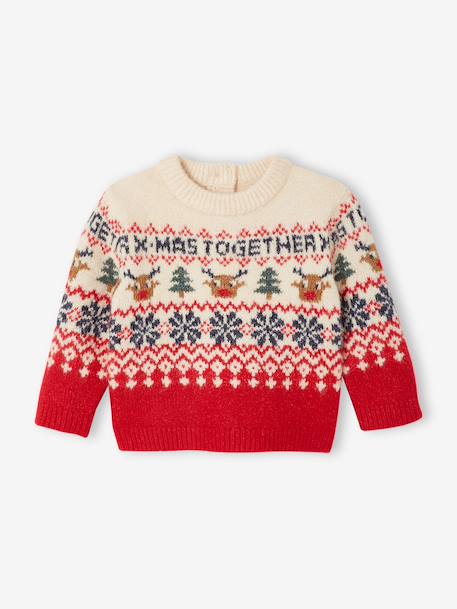 Christmas jumper for baby Family Capsule red 