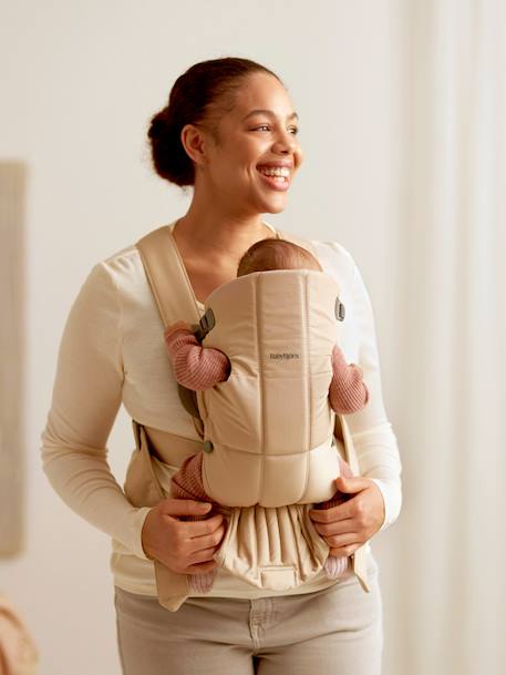 BABYBJÖRN Mini woven baby carrier beige+black 