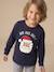 Christmas long-sleeved T-shirt for boys navy blue 
