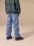 Loose-fit jeans for boys black+double stone 