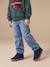 Loose-fit jeans for boys black+double stone 