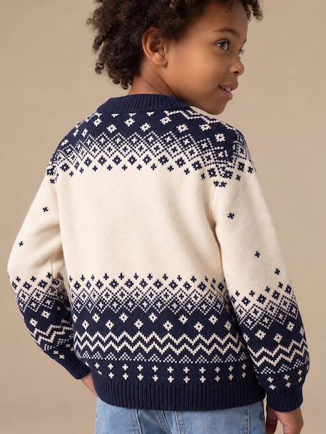 Christmas knitwear for boys navy blue 