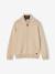 High Neck Jacket with Zip, for Boys Blue+marl green+White/Red 