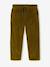 Wide-leg corduroy trousers for boys cappuccino+lichen 