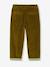 Wide-leg corduroy trousers for boys cappuccino+lichen 