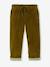 Wide-leg corduroy trousers for boys cappuccino+lichen 