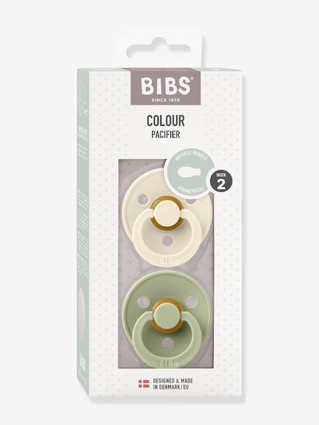 Set of 2 BIBS Colour Dummies, Size 2, from 6 to 18 Months beige+terracotta 