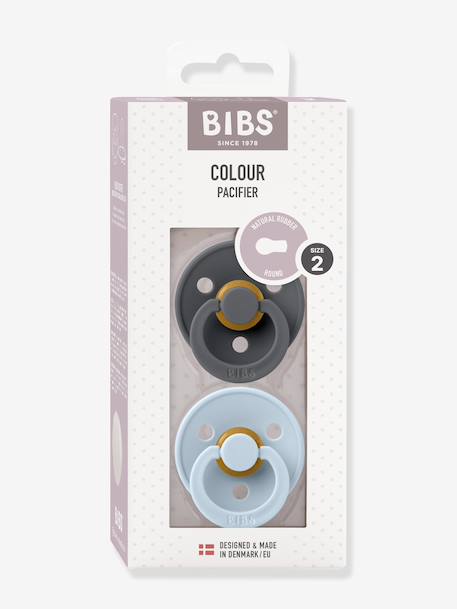 Pack of 2 Dummies, BIBS Colour, Size 2 from 6 to 18 mo. beige+blush+Dark Grey+green+Ivory/Blush+Light Green+Red/Multi+sage green 