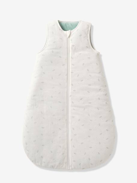 Baby Sleep Bag in Organic Cotton* with opening in the middle, Dreamy BROWN MEDIUM ALL OVER PRINTED+WHITE MEDIUM ALL OVER PRINTED 
