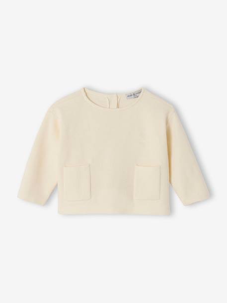 Customisable ENVIE DE FRAISE unisex baby knit set ecru 